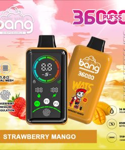 Bang 36000 Power Advanced Fingerprint Power Regulation 36K Puffs Disposable Vape in Strawberry Mango flavor