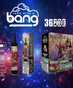 Bang 36000 36K Puffs 0% 2% 3% 5% Nicotine Disposable in Strawberry Kiwi flavor