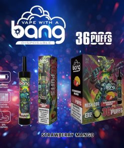 Bang 36000 36K Puffs 0% 2% 3% 5% Nicotine Disposable in Strawberry Mango flavor