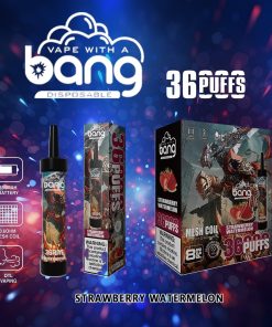 Bang 36000 36K Puffs 0% 2% 3% 5% Nicotine Disposable in Strawberry Watermelon flavor