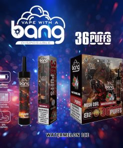 Bang 36000 36K Puffs 0% 2% 3% 5% Nicotine Disposable in Watermelon Ice flavor