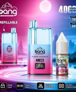 Bang 40000 40K Puffs LED Digital Display Screen Refillable Oil Vape in Blueberry Watermelon flavor