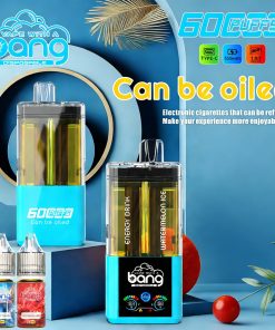 Bang 60K 60000 Puffs Dual Flavors Rechargeable Refillable Oil Vape in Energy Drink/Watermelon Ice flavor
