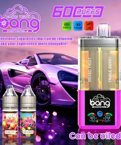 Bang 60K 60000 Puffs Dual Flavors Rechargeable Refillable Oil Vape in Random Mix flavor