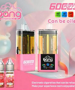 Bang 60K 60000 Puffs Dual Flavors Rechargeable Refillable Oil Vape in Watermelon/Strawberry Watermelon flavor