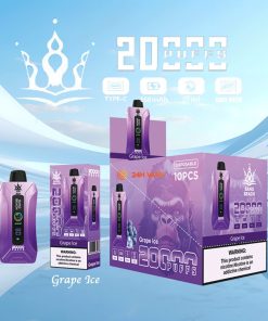 Bang Beach 20000 20K Puffs 0% 2% 3% 5% Nicotine New LED Display Vape Pod in Grape Ice flavor