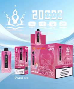 Bang Beach 20000 20K Puffs 0% 2% 3% 5% Nicotine New LED Display Vape Pod in Peach Ice flavor
