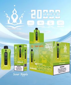 Bang Beach 20000 20K Puffs 0% 2% 3% 5% Nicotine New LED Display Vape Pod in Sour Apple flavor