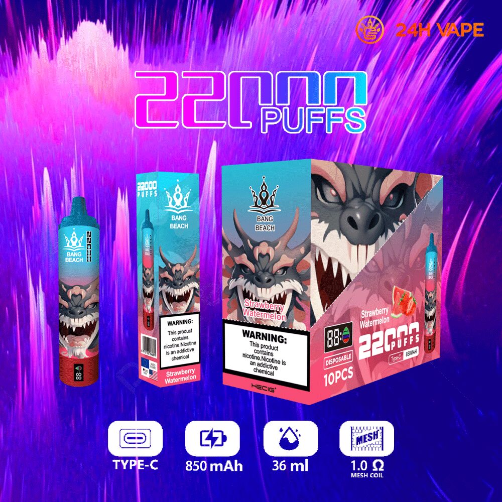 Bang Beach 22000 Puffs LED Display Edition Disposable in Bang Beach 22000 00003 flavor