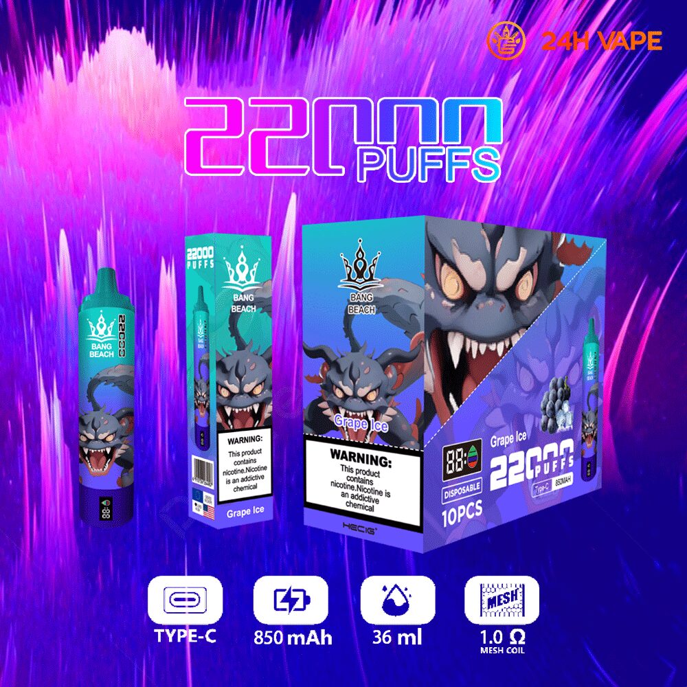 Bang Beach 22000 Puffs LED Display Edition Disposable in Bang Beach 22000 00005 flavor