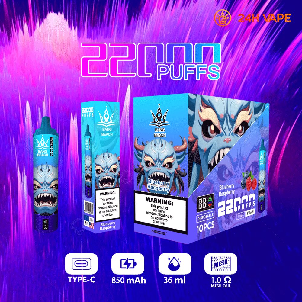 Bang Beach 22000 Puffs LED Display Edition Disposable in Bang Beach 22000 00009 flavor
