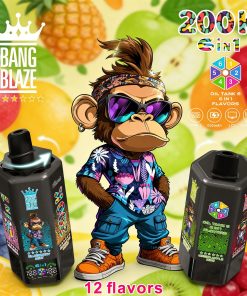 Bang Blaze 200000 200K Puffs 6 in 1 Flavors & 6 oil tanks Rechargeable LCD Display Disposable Vape product image