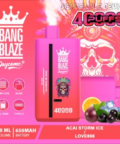 Bang Blaze 40000 40K Puffs 2% 3% 5% Nicotine Double Taste Disposable Vape in bang blaze 40k 40000 acai storm ice love 666 flavor