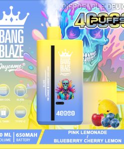 Bang Blaze 40000 40K Puffs 2% 3% 5% Nicotine Double Taste Disposable Vape in Blueberry Ice & Blueberry Raspberry flavor