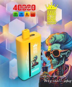 Bang Blaze 40000 40K Puffs 2% 3% 5% Nicotine Double Taste Disposable Vape in Peach Ice & Mango Peach flavor