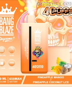 Bang Blaze 40000 40K Puffs 2% 3% 5% Nicotine Double Taste Disposable Vape in Pineapple Ice & Pineapple Coconut flavor