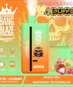 Bang Blaze 40000 40K Puffs 2% 3% 5% Nicotine Double Taste Disposable Vape in Watermelon & Strawberry Watermelon flavor
