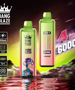Bang Blaze 60000 60k Puffs 4 in 1 Flavors Rechargeable LCD Display Disposable Vape product detail image