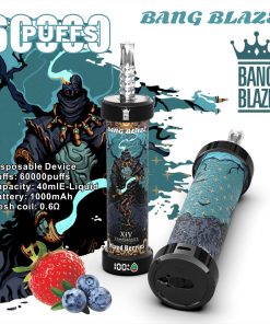 Bang Blaze 60k 60000 Puffs LCD Display Disposable in bang blaze 60k 60000 mixed berries flavor