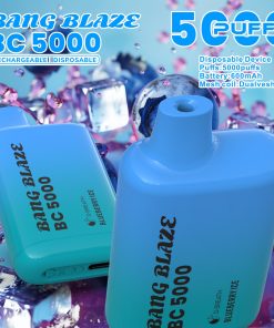 Bang Blaze BC5000 5K Puffs 2% 3% 5% Disposable Vape in Blueberry Ice flavor