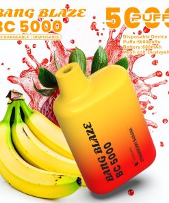 Bang Blaze BC5000 5K Puffs 2% 3% 5% Disposable Vape in Strawberry Banana flavor