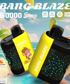Bang Blaze Starry 50000 50K Puffs Hottest LED Display Disposable Vape in bang blaze starry 50000 summer time flavor