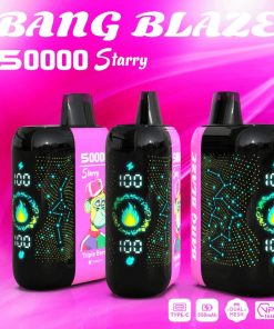 Bang Blaze Starry 50000 50K Puffs Hottest LED Display Disposable Vape in bang blaze starry 50000 triple berry flavor