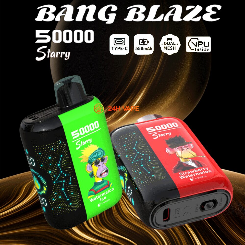 Bang Blaze Starry 50000 50K Puffs Hottest LED Display Disposable Vape product image