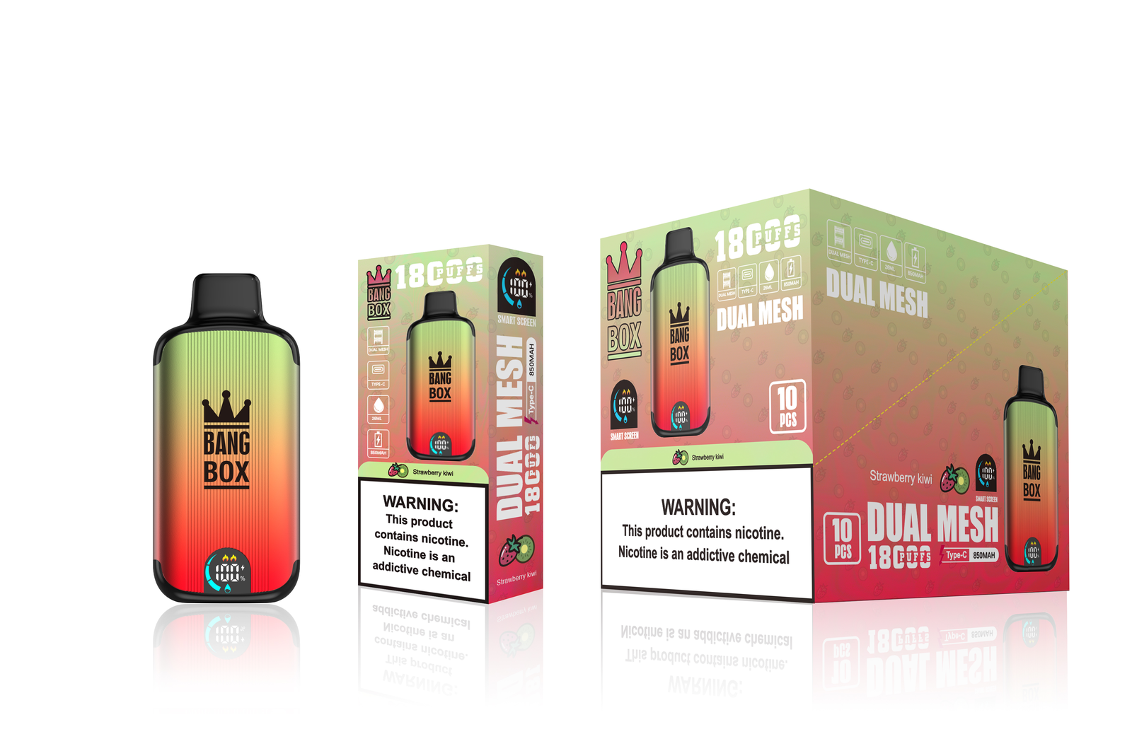 Bang Box 18000 Puffs New Product LED Display Disposable Vape in Bang Box 18000 flavor