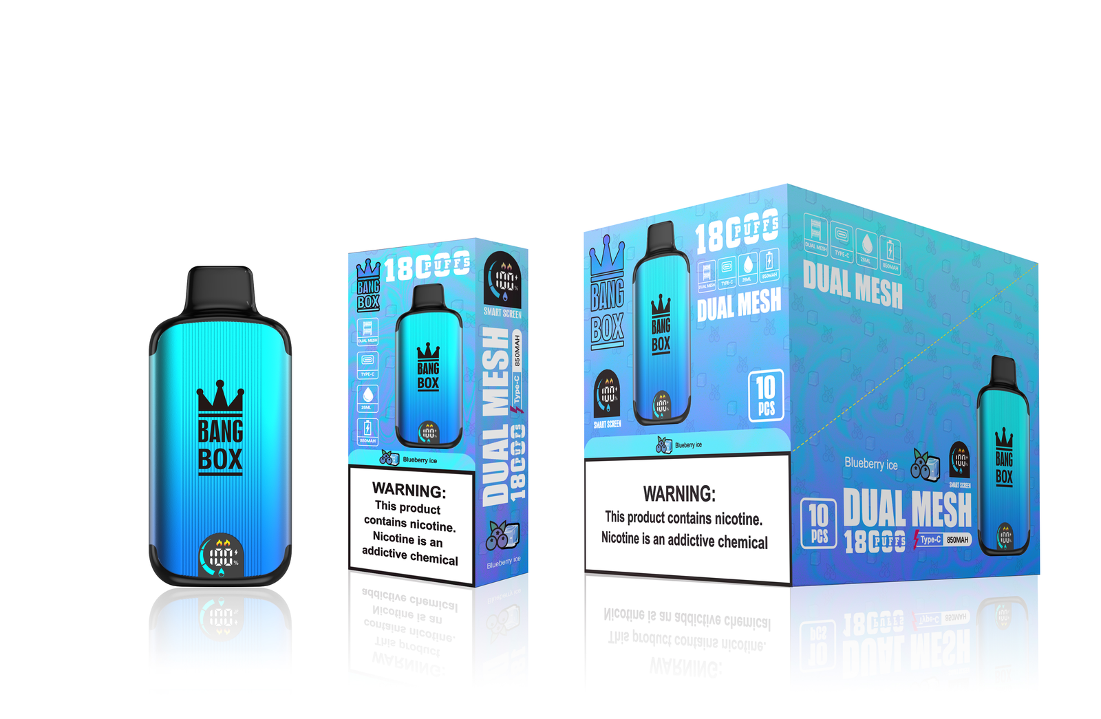 Bang Box 18000 Puffs New Product LED Display Disposable Vape in Bang Box 18000 flavor