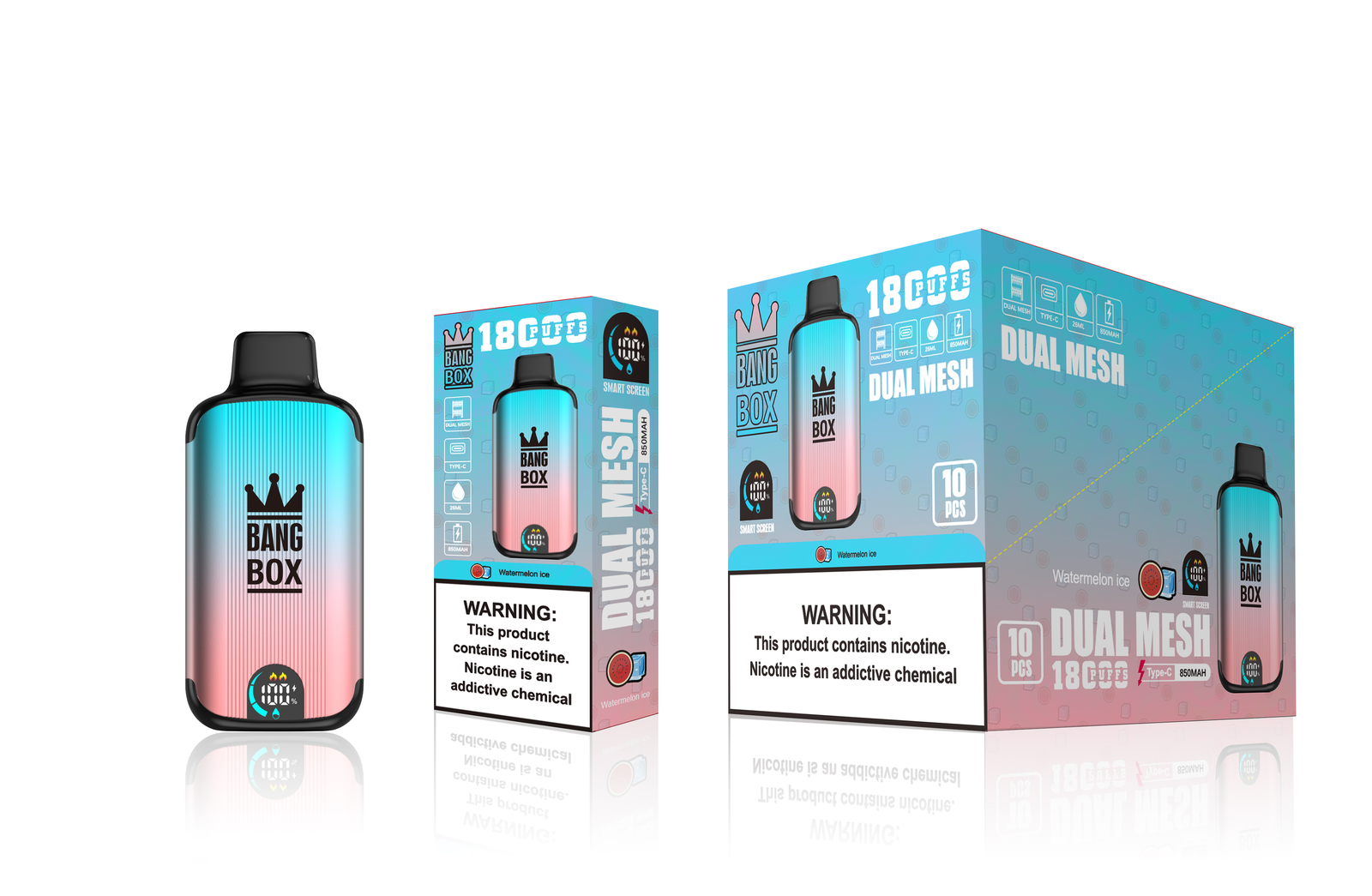 Bang Box 18000 Puffs New Product LED Display Disposable Vape in Bang Box 18000 flavor