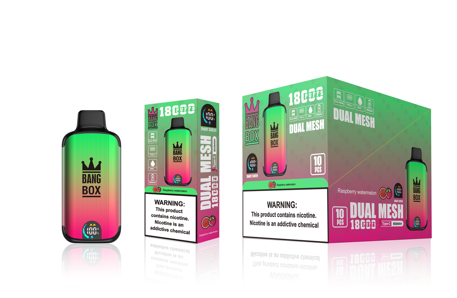 Bang Box 18000 Puffs New Product LED Display Disposable Vape in Bang Box 18000 flavor