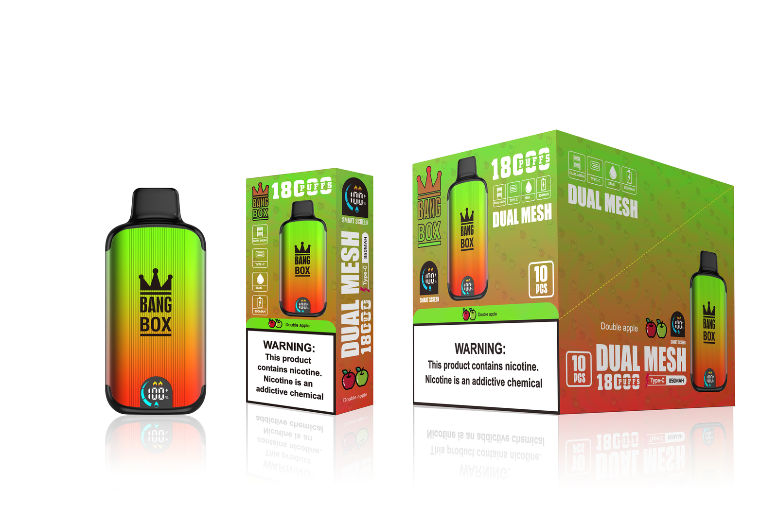 Bang Box 18000 Puffs New Product LED Display Disposable Vape in Bang Box 18000 flavor