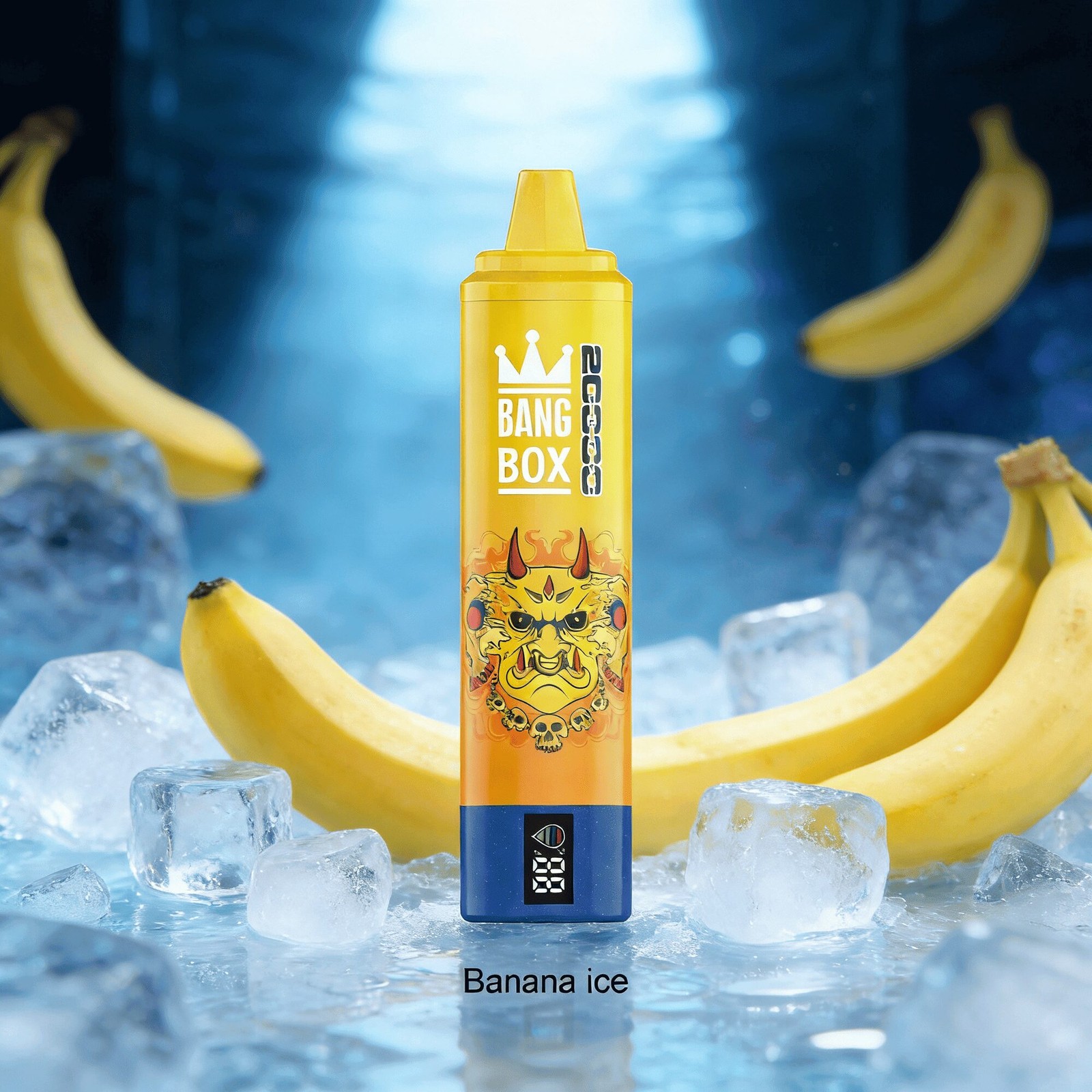 Bang Box 20000 20K Puffs LED Display Edition Disposable in Banana Ice flavor