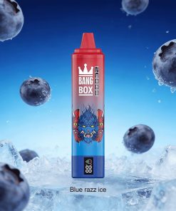 Bang Box 20000 20K Puffs LED Display Edition Disposable in Blue Razz Ice flavor