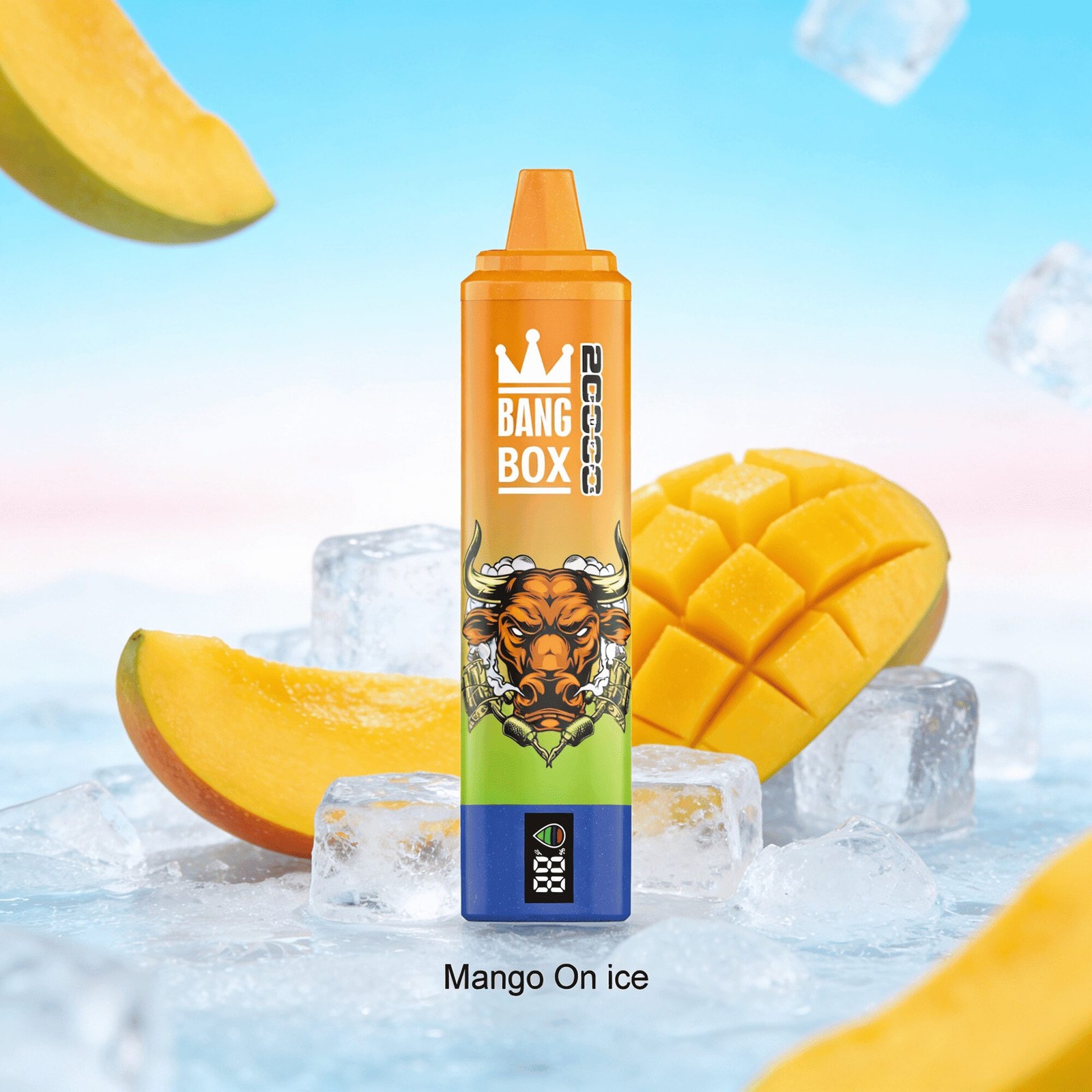 Bang Box 20000 20K Puffs LED Display Edition Disposable in Mango Ice flavor