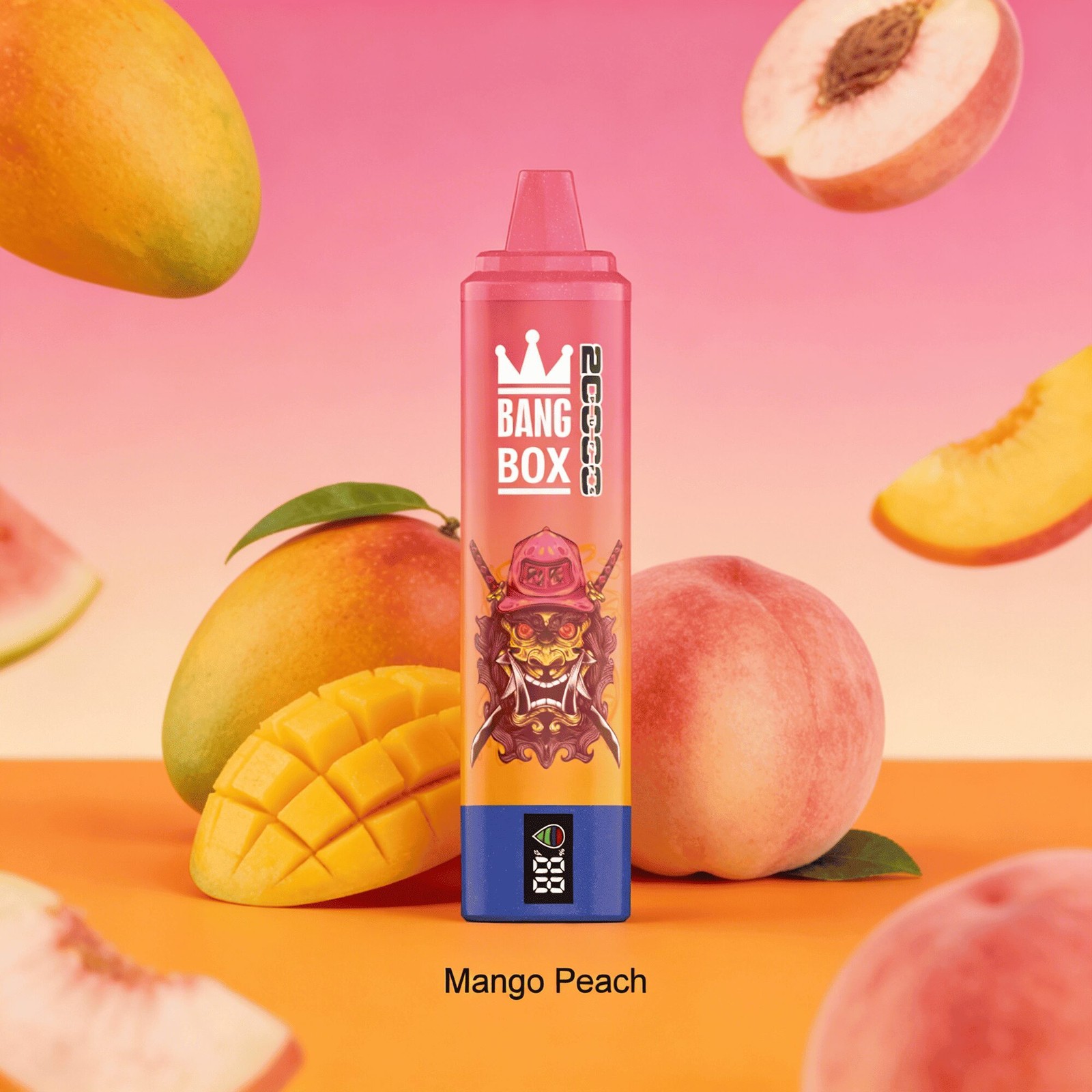 Bang Box 20000 20K Puffs LED Display Edition Disposable in Mango Peach flavor
