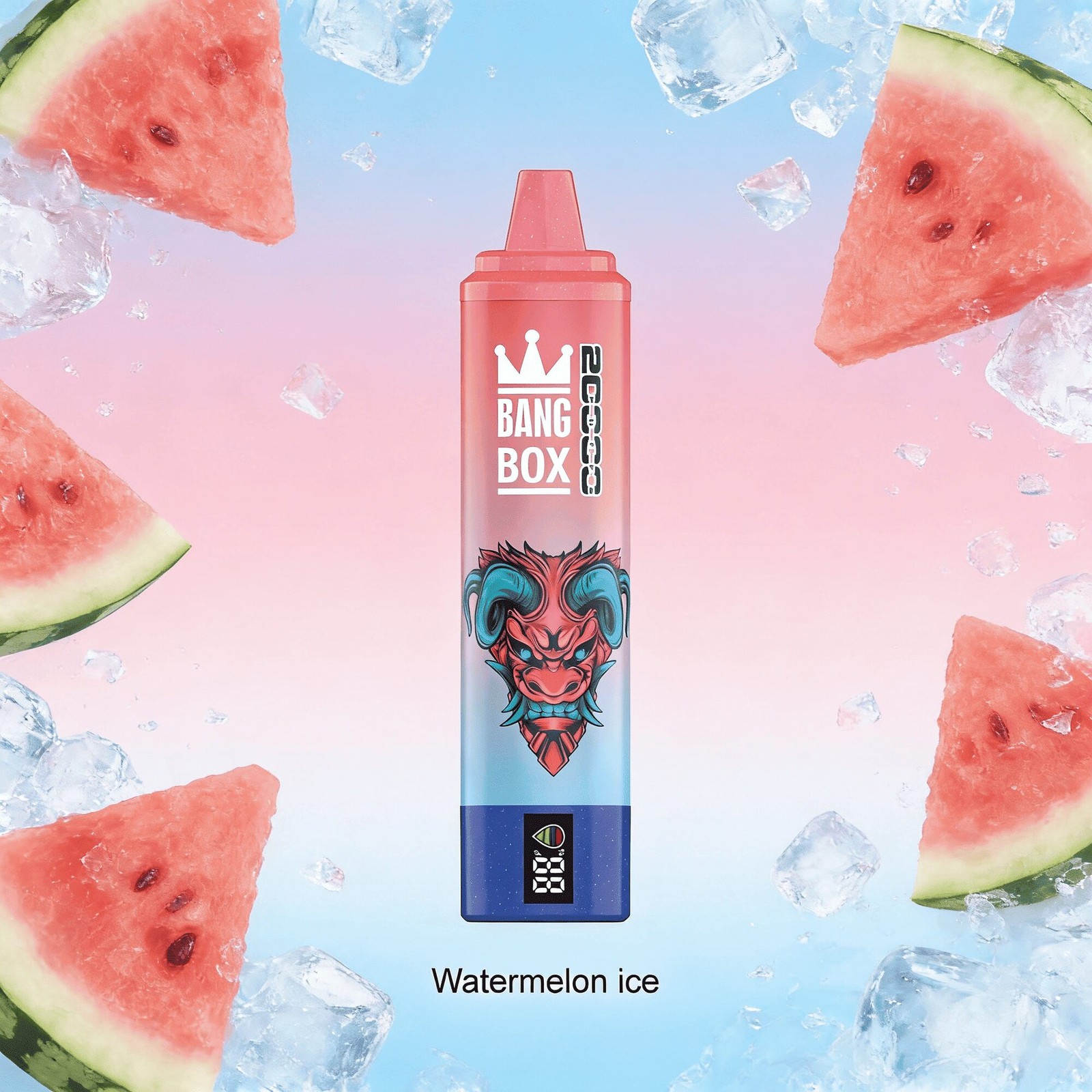 Bang Box 20000 20K Puffs LED Display Edition Disposable in Watermelon Ice flavor