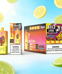 Bang Box 80000 80K Puffs 3 In 1 Flavors Rechargeable LED Display Disposable Vape in Lemon Lime & Mango Peach Watermelon & Blueberry Ice flavor