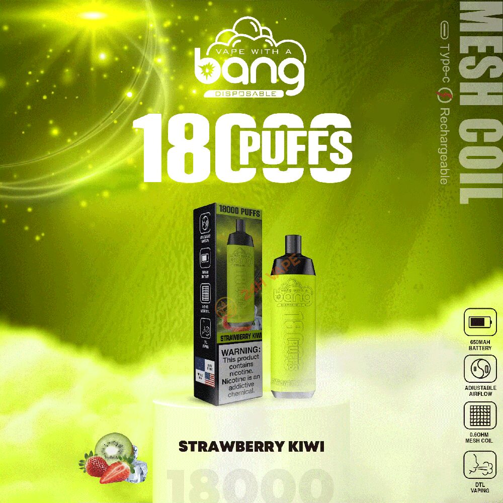 Bang Crown Bar 18000 Puffs 0% 2% 3% 5% Nicotine Leather Disposable Vape Pen in Bang Crown Bar 18000 flavor