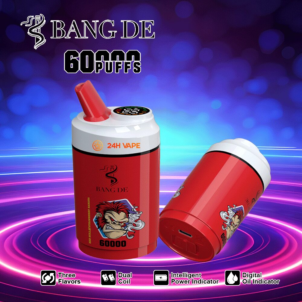 Bang DE 60000 60k Puffs 3 in 1 Flavors Rechargeable LCD Display Disposable Vape product image