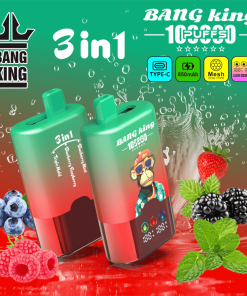 Bang King 100000 100K Puffs 3 In 1 Flavors Rechargeable LED Display Disposable Vape in Min:2pcs(Unable to choose flavor) flavor