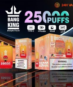 Bang King 25000 Puffs 0% 2% 3% 5% Nicotine Double Warehouser Disposable Vape Pod in Bang King 25000 flavor