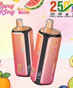 Bang King 250000 250K Puffs 4 In 1 Flavors Rechargeable LED Display Disposable Vape in bang king 250000 250k mojito monster mango lady killer pink