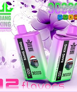 Bang 30000 30.000 Züge 0% 2% 3% 5% Nikotin Double Taste LCD-Display Einweg-E-Zigarette – Produktbild