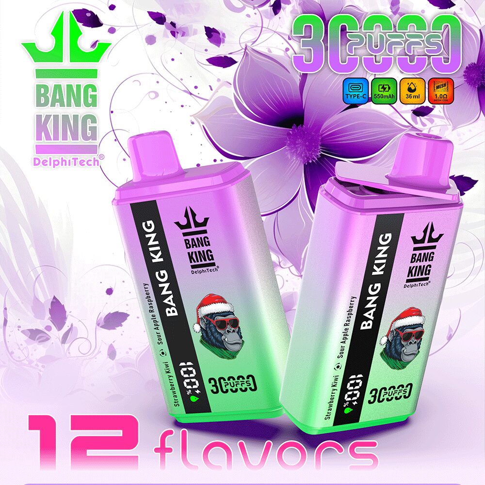 Bang 30000 30k Puffs 0% 2% 3% 5% Nicotine Double Taste LCD Display Disposable Vape product image