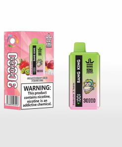 Bang 30000 30k Puffs 0% 2% 3% 5% Nicotine Double Taste LCD Display Disposable Vape in Strawberry Kiwi & Peach Ice flavor