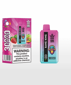 Bang 30000 30k Puffs 0% 2% 3% 5% Nicotine Double Taste LCD Display Disposable Vape in Strawberry Watermelon & Kiwi Passion Fruit Guava flavor