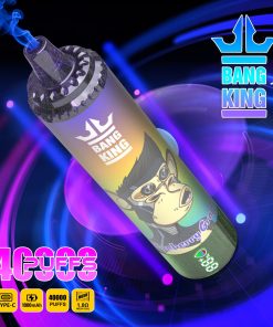 Bang King Tornado 40000 40K Puffs LED Display Edition Disposable in Blueberry Grape flavor