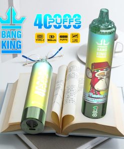 Bang King Tornado 40000 40K Puffs LED Display Edition Disposable in Kiwi Passion Fruit Pomegranate flavor